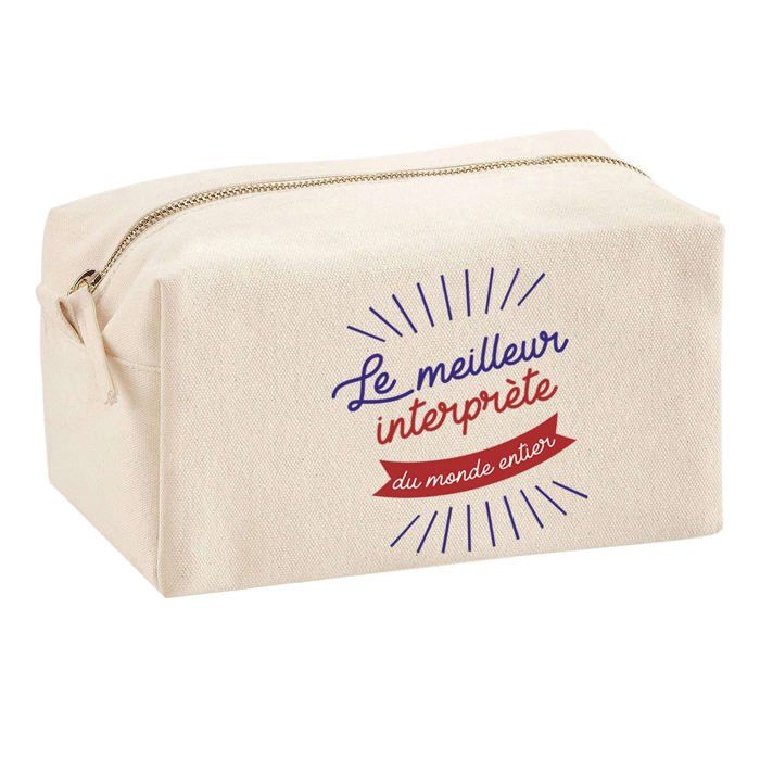 Multifunction Pouch World's Best Interpreter Birthday Gift Colleague Original Idea | School Pouch Office Supplies