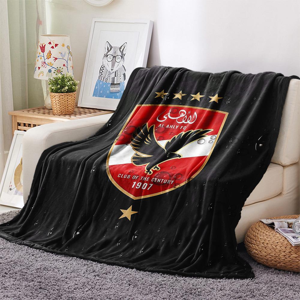 Al Ahly Sporting Club Flannel Blanket, High quality Comfortable for All Seasons, Home Decor, Warmth and Comfort