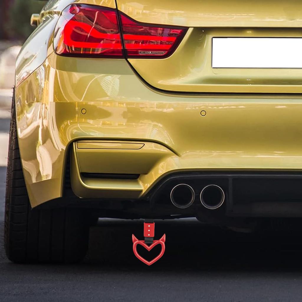 Gerinkoken Car Sling Leather Heart Shape Car Handle Rest Car Grab Handle Strap Heart