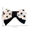 Elegant Polka Dot Bow Clip Bowknot Grab Hair Clip Fashion Ponytail Hair Clip  for Women