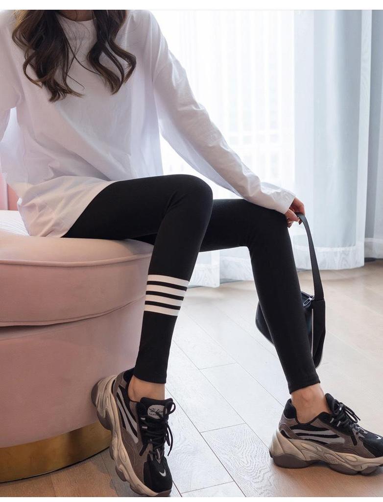 Plus Size Women's Fleece-Lined Yoga Pants - Non-Slip, Slimming, For Autumn/Winter