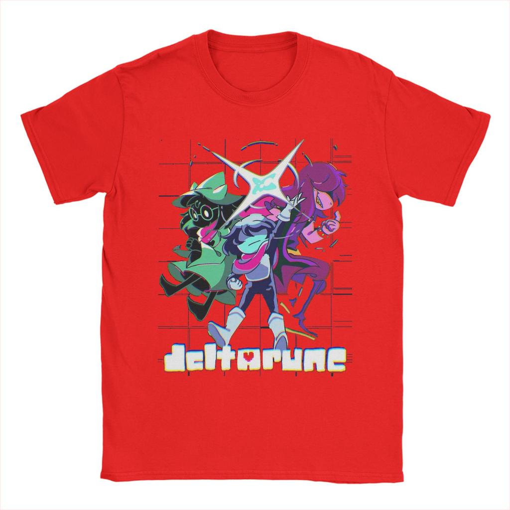 Deltarune Chapter Susie Kris Bold Action Pose Tee Shirt for Unisex Women Graphic Printing T Shirts Cotton Clothing