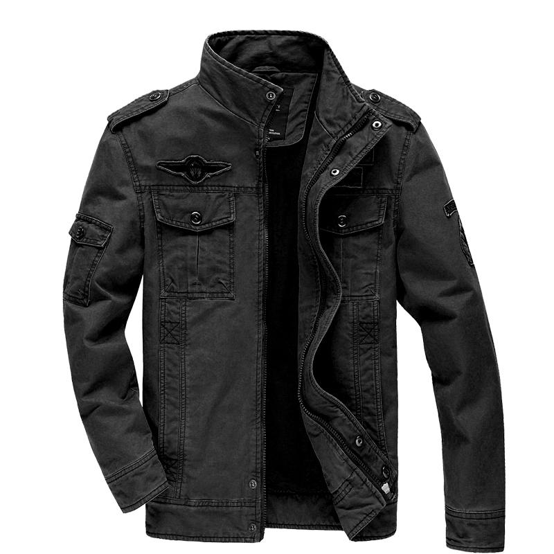 New  Casual Army Military Jacket Men Plus Size M-6XL Jaqueta Masculina Air Force One Spring & Autumn Cargo Mens Jackets Coat