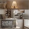 White Cloth Lampshade with Fringe Vintage for Dining Area