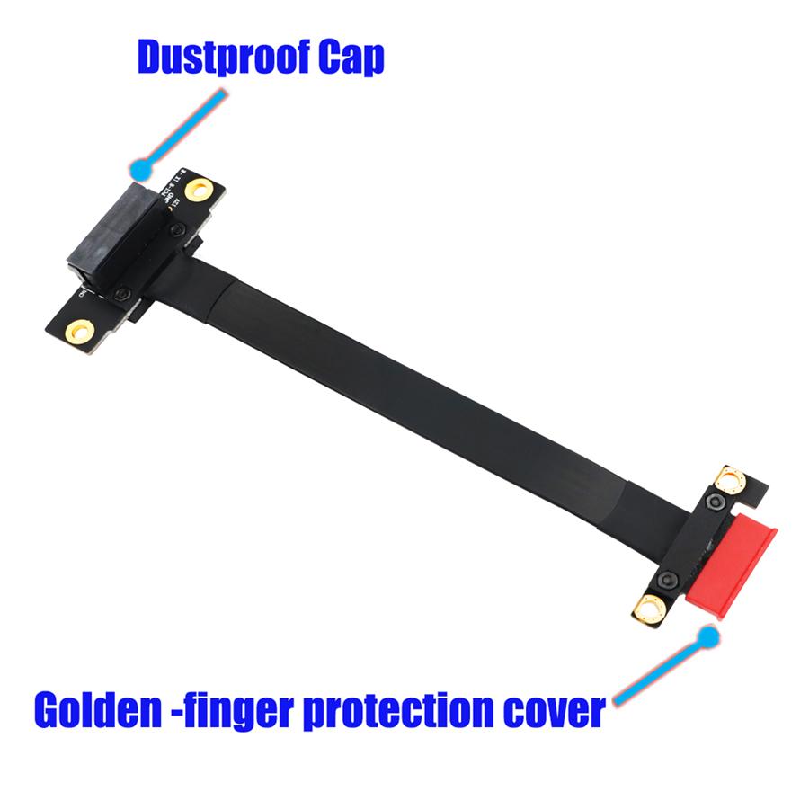 20cm PCI-E 1X To 1X Riser Card Flexible Extension Cable For Motherboard Adapter
