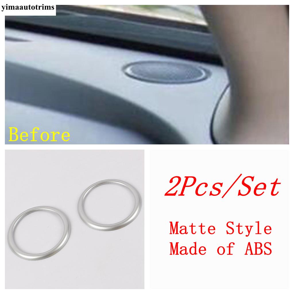 Dashboard Speaker Air AC Outlet Vent Ring Frame Cover Trim For Mazda 2 Demio & CX-3 2015 - 2025 Matte / Carbon Fiber Accessories Matte Style
