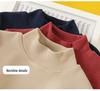 Jungen fleecegefüttertes Winter-Basisshirt mit halbem Stehkragen U15124