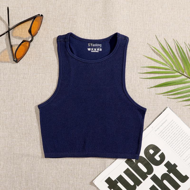 Ribbed Quick-Dry Yoga & Running Sports Bra - Skin-Friendly Nude Finish