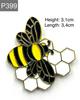 New Enamel Pin Bee Animal Love Honey Metal Pin Gift Birthday 1 Piece
