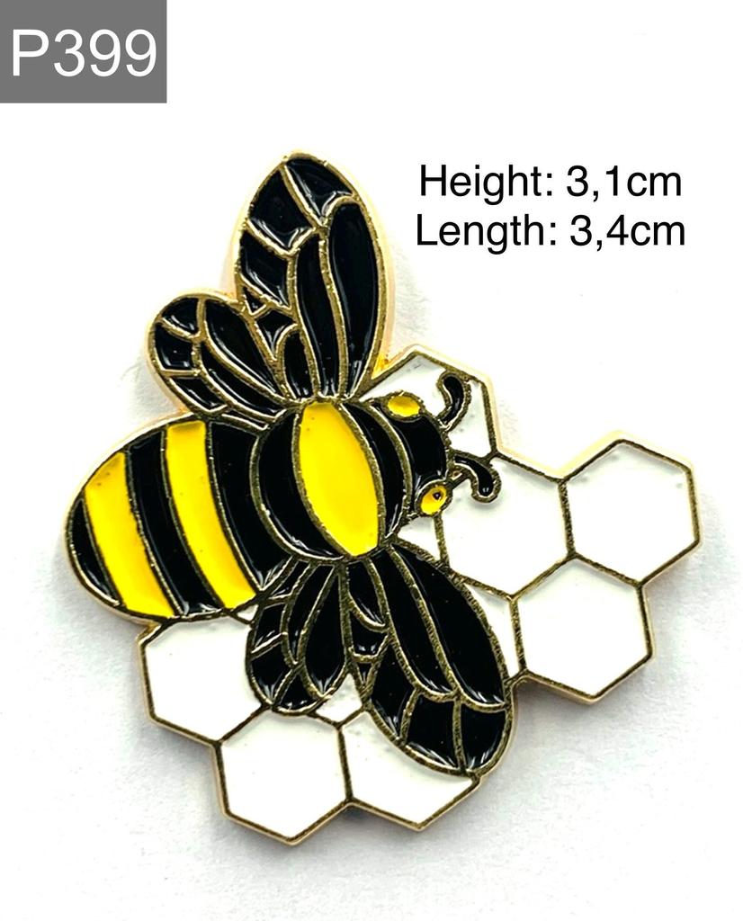 New Enamel Pin Bee Animal Love Honey Metal Pin Gift Birthday 1 Piece