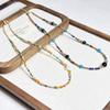 Vintage Holiday Beaded Necklace - Colorful Dopamine Clavicle Chain, Light Luxury Niche Design for Women