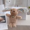 Rabbit Floral Cute Doll Designed With A Heartshaped Pendant For Holiday Present