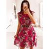 BITCED Women's Fashion Summer Spring O-Neck Short Sleeve Casual Dresses