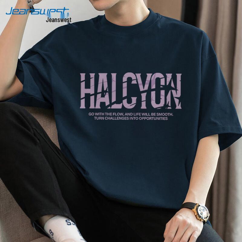 Jeanswest Men s Loose Fit Pure Cotton Printed Short Sleeve T-shirt 5XL