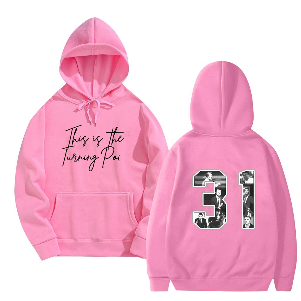 Women's And Men's  Fashionable Hooded Long Sleeved Printed Casual Pullover Unisex Sweatshirt Top