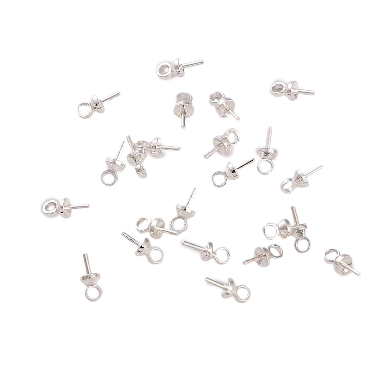 

10 шт. медные овечьи глазки для изготовления ювелирных изделий своими руками, аксессуары для рукоделия 3x7mm серебряный