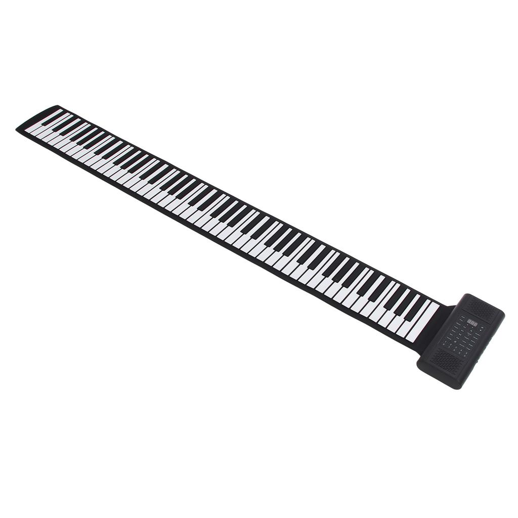 Foldable Piano Keyboard Rechargeable LED Display 128 Tones 128 Rhythms MIDI Output Support 14 Demo Songs 88 Keys