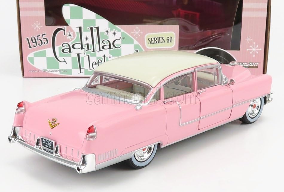 GREENLIGHT Scale Elvis Presley Cadillac Fleetwood Series 60 1955 1/24 (Pink)
