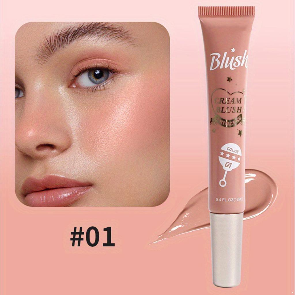 Matte Finish Liquid Blush Makeup, Cream-Based & Lightweight - Buildable Cheek Color, Blendable and Long-Wearing for Daily Wear