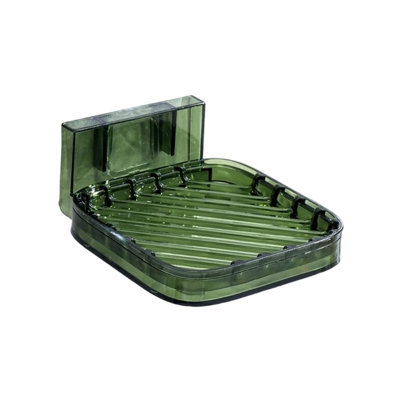 Держатель для мыльницы для ванной комнаты и кухонной раковины, настенный, инновационный, с дренажом зелёный