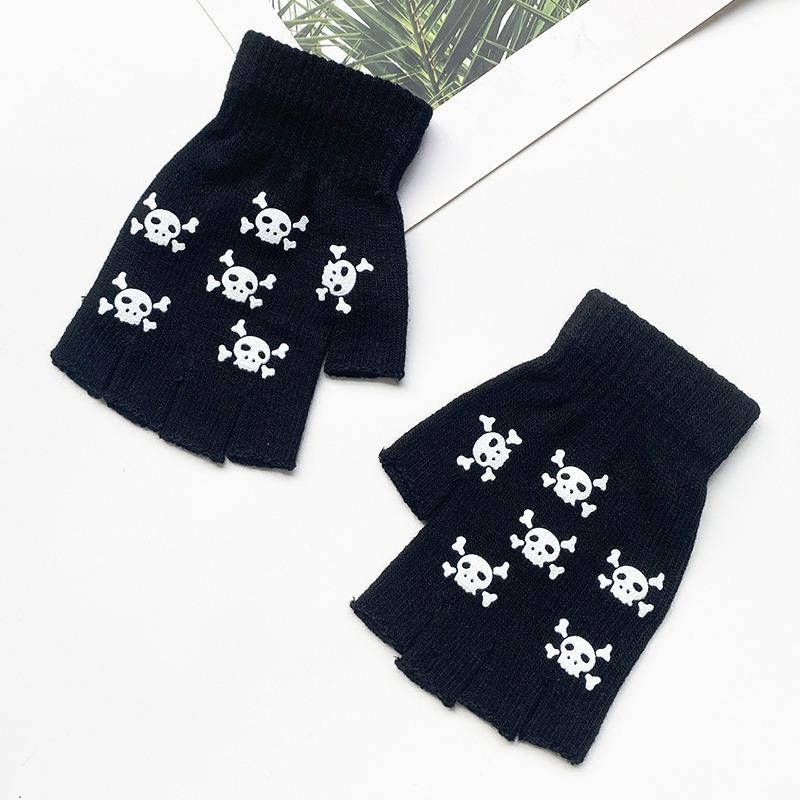 Luminous Skull Skull Claw Gloves, Halloween Glow Gloves Skull Gloves