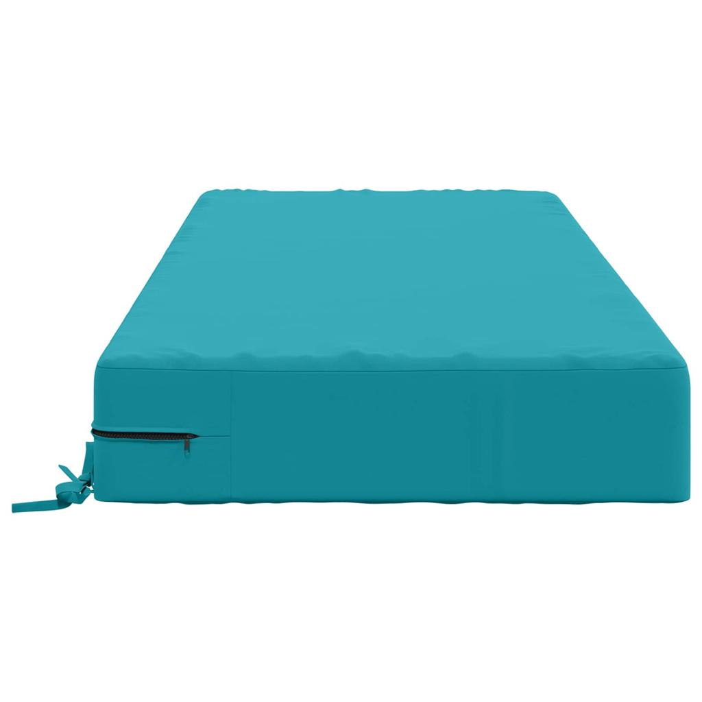 Seat Cushion SOEST 100percent  Polyester Turquoise 120 x 60 x 15 cm