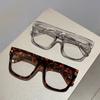 Simple Retro Thick Frame Square Anti-Blue Light Flat Glasses Trendy Unique Glasses Frame