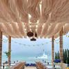 5M Beach Wind Dance Wedding Hotel Restaurant Homestay Silk Curtain Ceiling Scenic Area Outdoor Coffee Shop Atmosphere Decoration