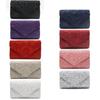 Direktangebot für eine Make-up-Spitzen-Satin-V-Abdeckung Abendtasche mit Deckel Clutch