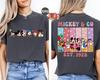 Verano Disney Mickey en Camiseta Gráfica Hombres Mujeres Moda Algodón Calidad Casual Holgada Manga Corta Clásico Unisex