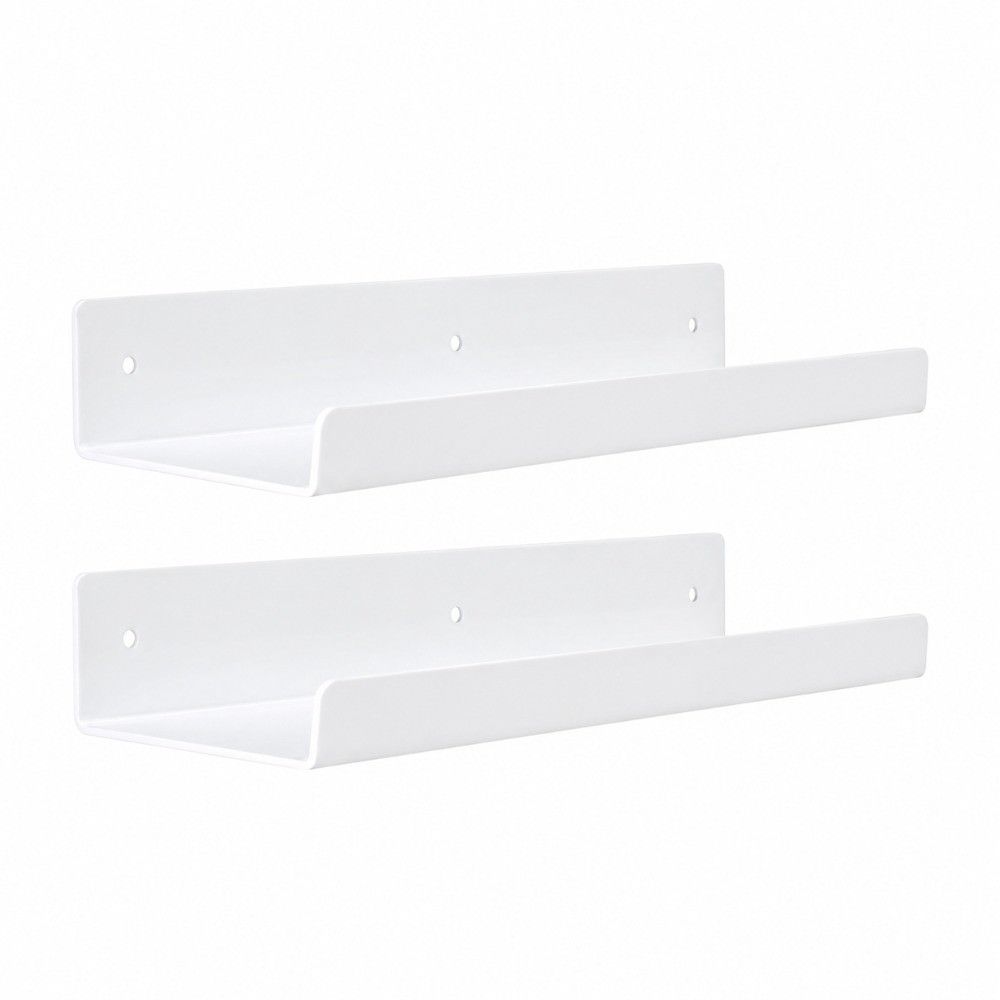 2pcs Vertical Design Acrylic Display Shelf 12 Inch Floating Shelf Plant Display Rack For Kitchen