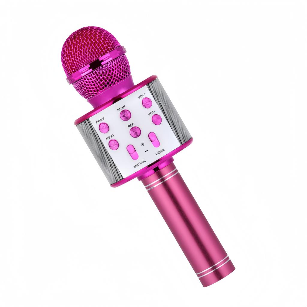 Handheld Karaoke Mic Speaker All-in-One Bluetooth 5.0 with TWS Connection HIFI Stereo Sound Microphone for Family Gathering