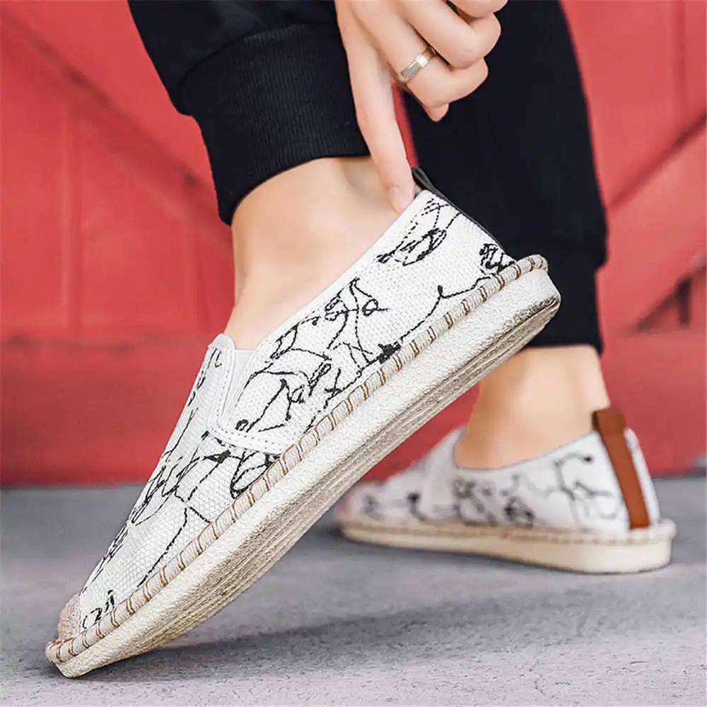 Demi-season Cream Men's Boots Gray Hight Top Sneakers Shoes Boots Sports Beskets Snaeaker Loofers New Season Outing