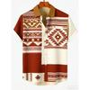 Outdoor Streetwear Men's Fashion Shirts Ethnic Patterns Printed Men's Shirts Casual Daily Men's and Women's Shirt