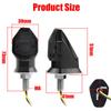 8mm Mini Motorcycle LED Turn Signal Lights 12V Moto Indicator Lamp Amber Blinker Turn Signal Lamps Motorbike Accessories