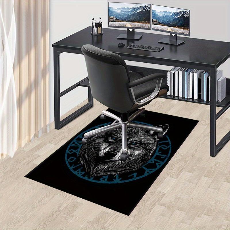 

1pc Wolf Norse Themed Rug for Home Decor, Non-slip Office Carpet, Chair mat, Outdoor Mat, Christmas and Halloween gifts-0731072 60cm by 90cm