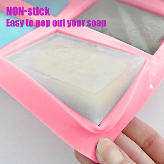 100ml Soap Mold Non-stick Easy To Release Silicone 6 Cavity Cell Cake Mold for Kitchen