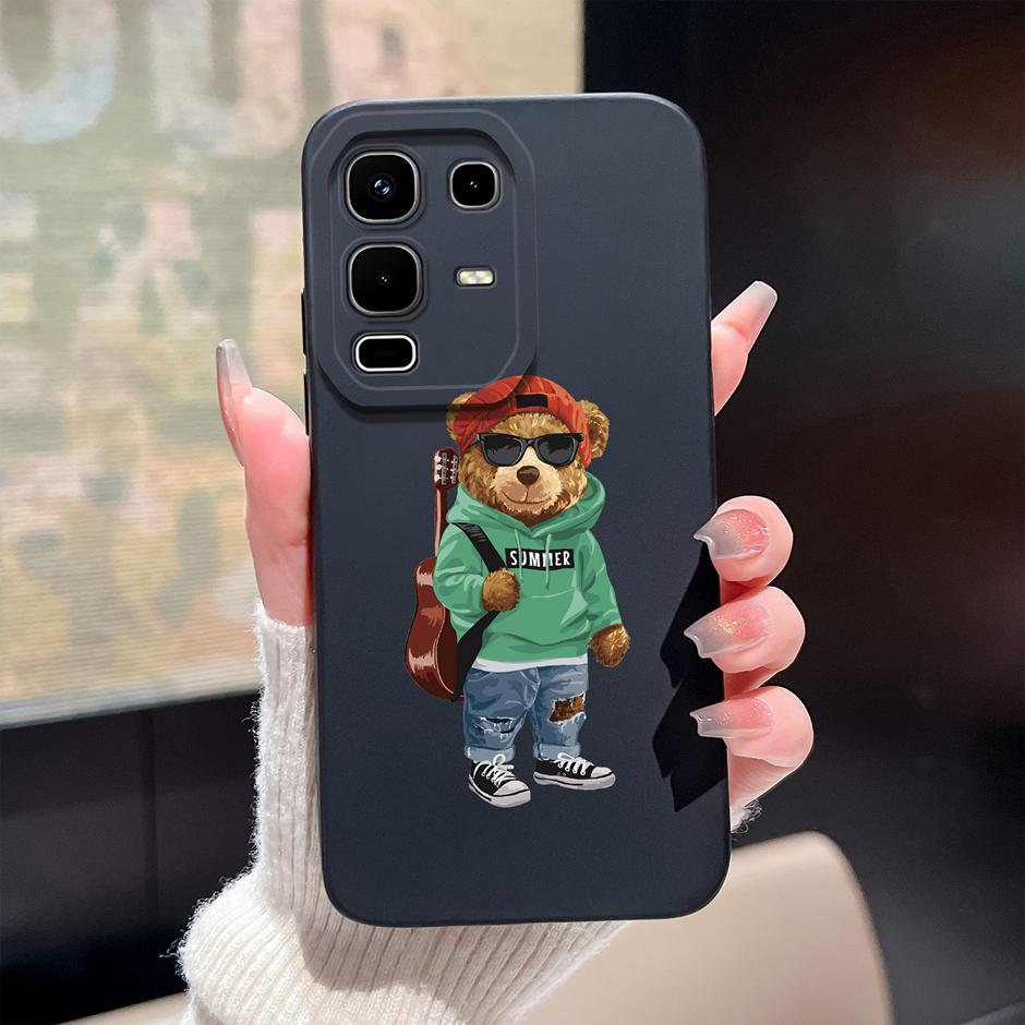 Case For Infinix Note 50 Pro Plus 50x 50s 4G 5G Cute Dinosaur Cartoon Design Shockproof Soft Silicone Bumper Back Cover Fundas