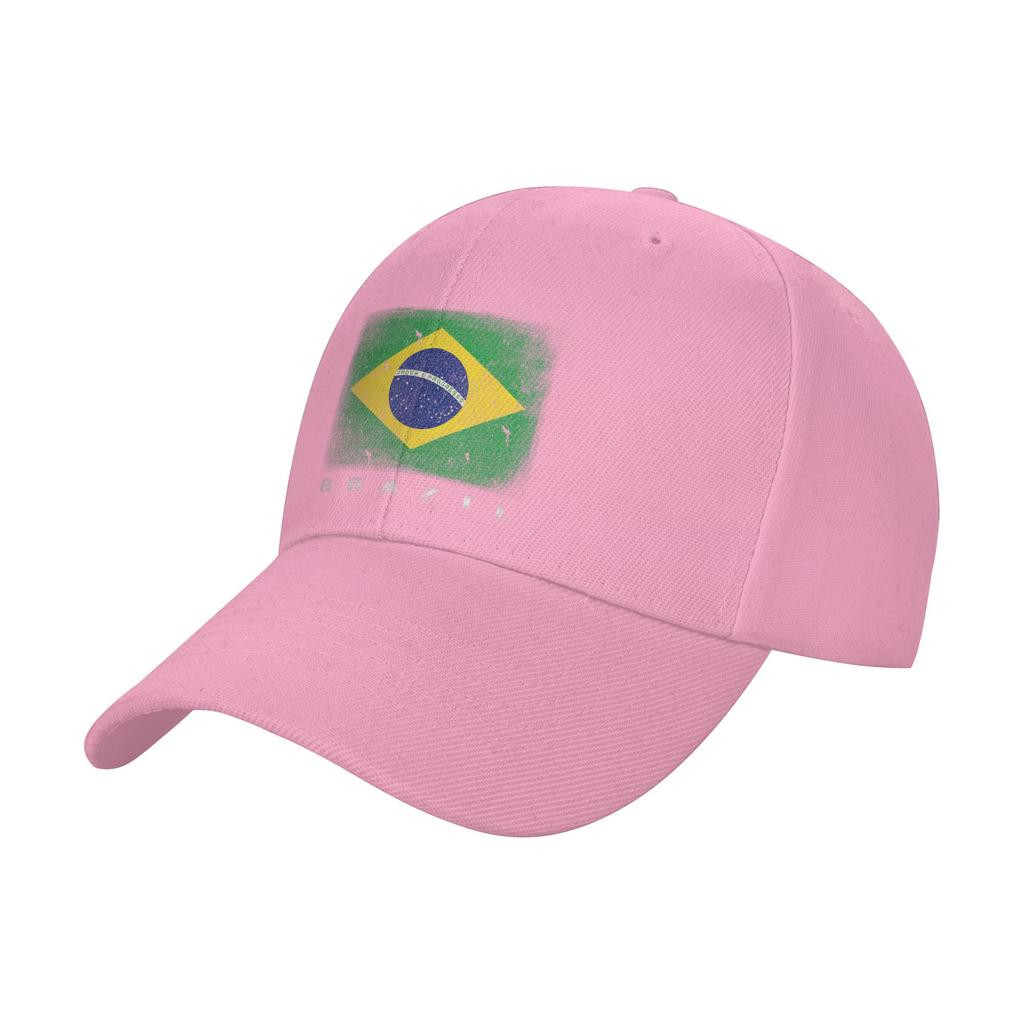 Summer Brazil Brazilian Flag Baseball Cap Tennis Skate Vintage Design Sun Trucker Hat Women Unisex Sunscreen Baseball Caps
