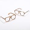 Luxury Designer Reading Glasses Women Retro Double Bridge Square Eyewear Eye Protection Computer Glasses Fashion