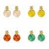 Stylish American European Metal Flower Earrings For Women Colors Multiple