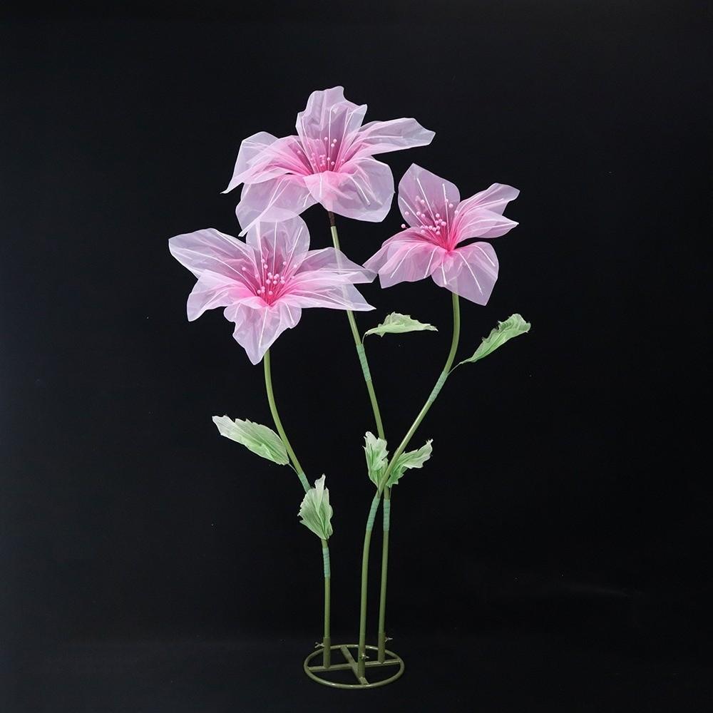 Transparent Silk Large Artificial Flower Handmade Photography Backdrop Prop