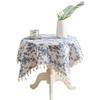 Nordic Floral Tablecloth With Cotton Polyester Blend For Home Dining And Decor