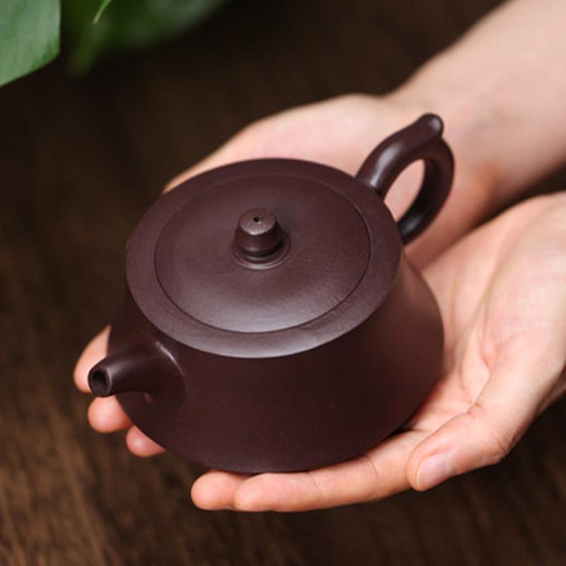 230ml Purple Clay Tea Pot Tradition Handmade Filter Kettle Home Beauty Tea Infuser Custom Raw Ore Zisha Tea Set