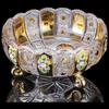 Flavinmci Crystal Glass Fruit Bowl