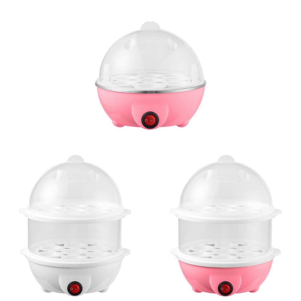 Stainless Steel Egg Cooker With Multifunction Boiling Steaming For Kitchen Home Food Prep