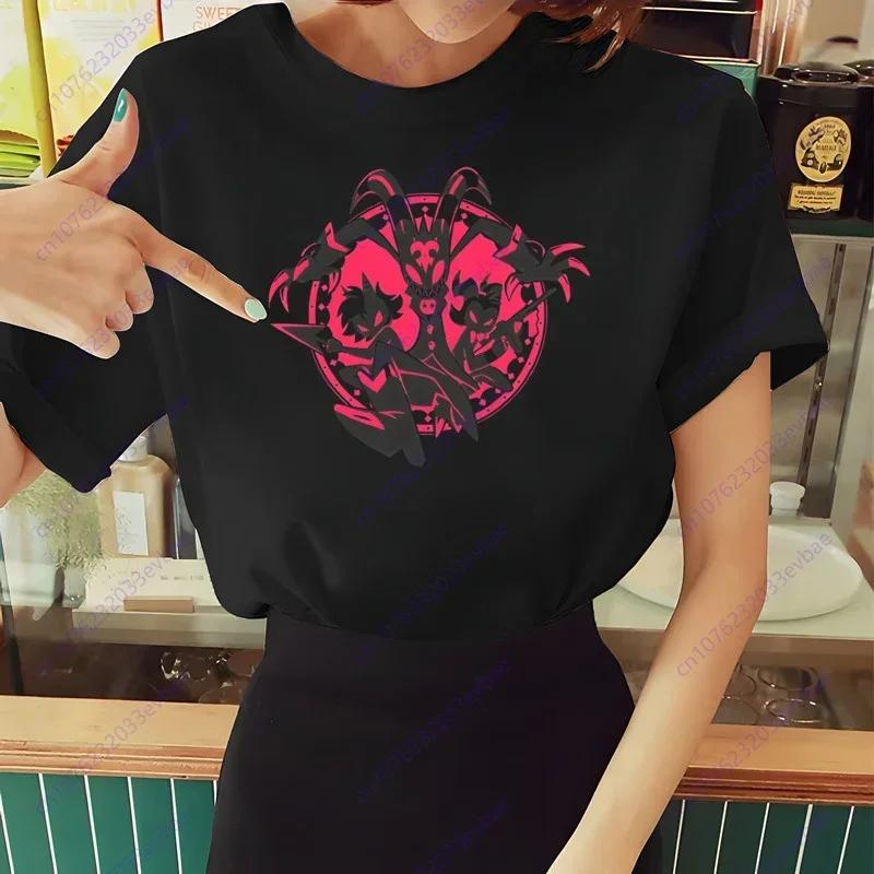 Dámské tričko Helluva Boss Letní s krátkým rukávem Potisk Žvýkačka Vtipné Harajuku Tričko Topy Pánské tričko Streetwear