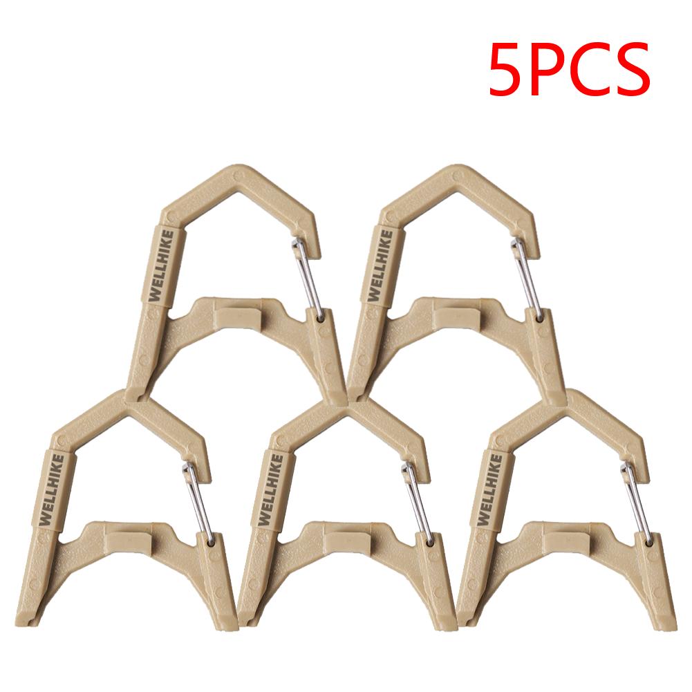 3-10PCS Camping Light Hook Camping Lantern Hanging Buckle GZ Lantern Spring Buckle for Outdoor Camping Fishing