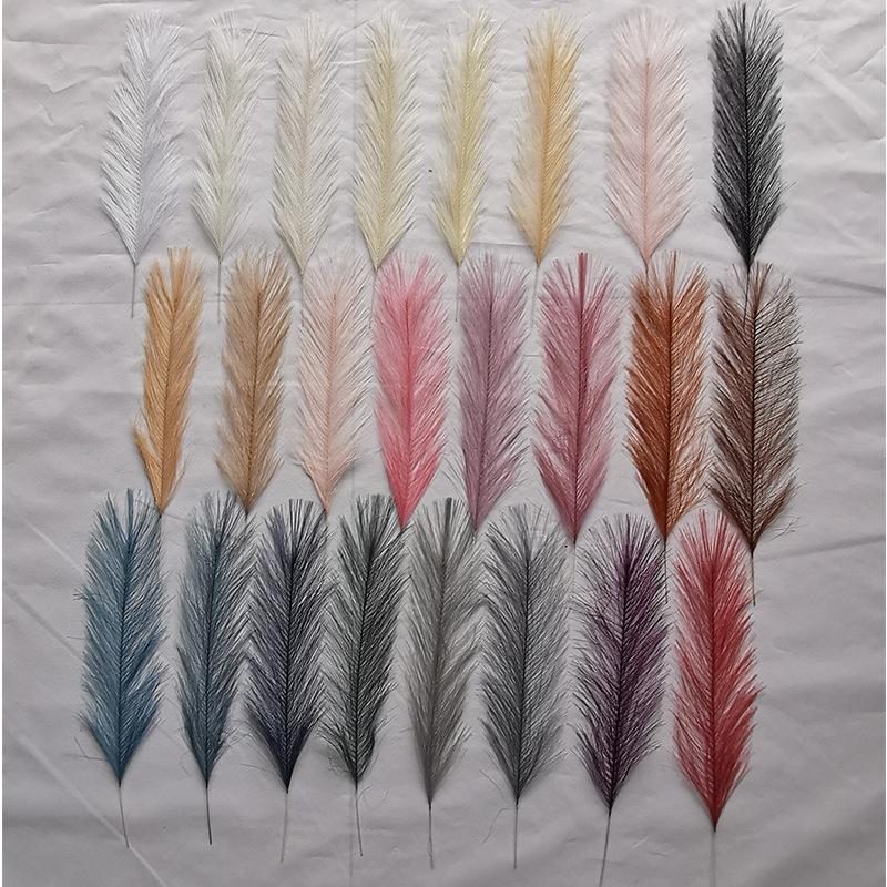 10/20pcs Simulated Reed Feather Pampas Grass Home Porch Wedding Party Garden Decoration Flower Vase DIY Accessories False Plant