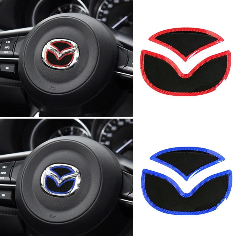 Autocolant Emblema Logo Volan Interior Mașină Styling Insignă Pentru Mazda Axela 2 3 5 6 8 CX-5 CX-4 CX3 CX5 Axela Accesorii Auto